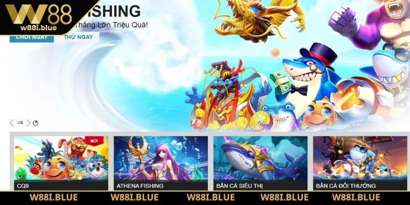 Trang chủ 232 Sảnh bắn cá W88 mang tới kho game khủng với đa dạng các thể loại